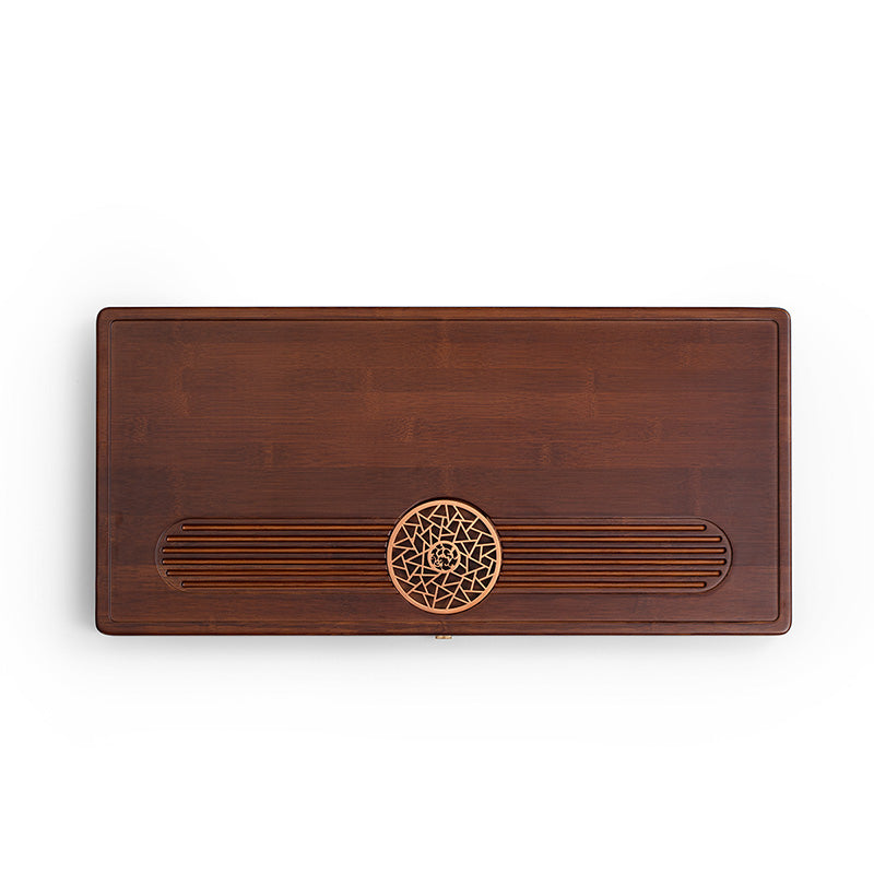 Just right - Bamboo tea tray with drainage