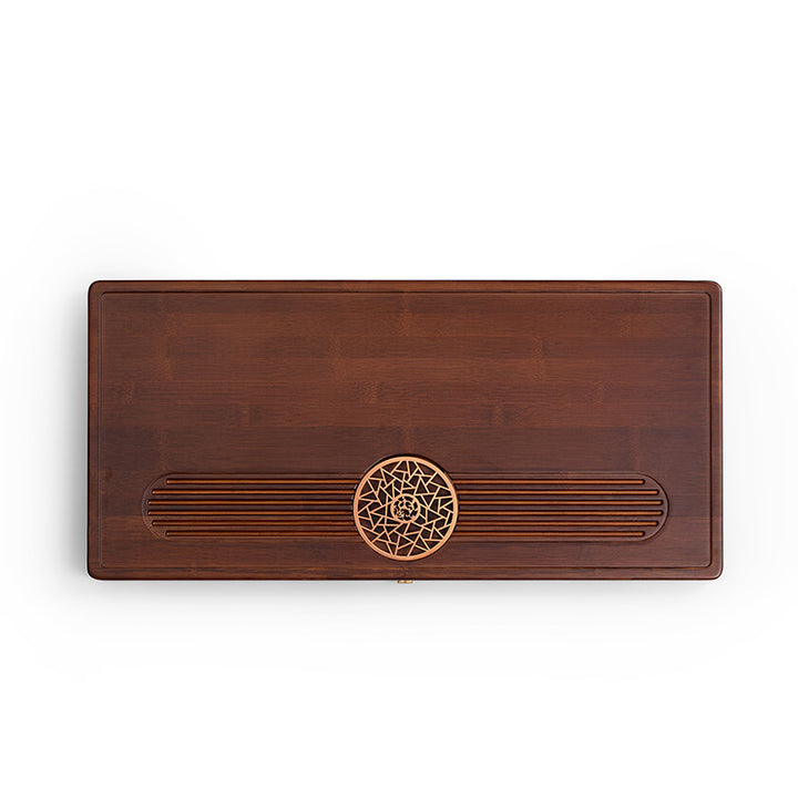 Just right - Bamboo tea tray with drainage