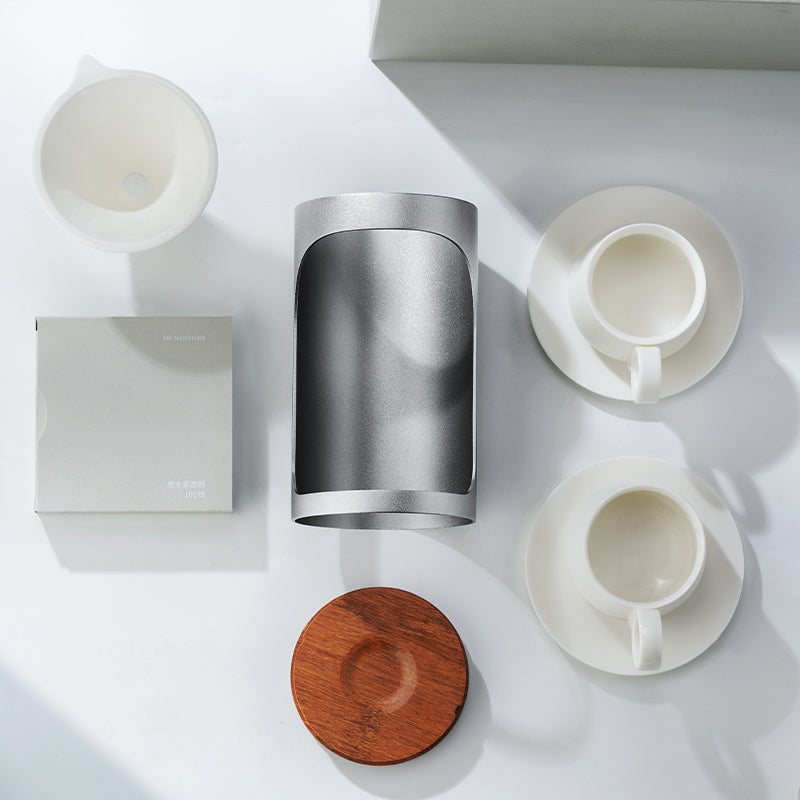 Pour over drip coffee & tea maker set | Automatic teapot with cups set