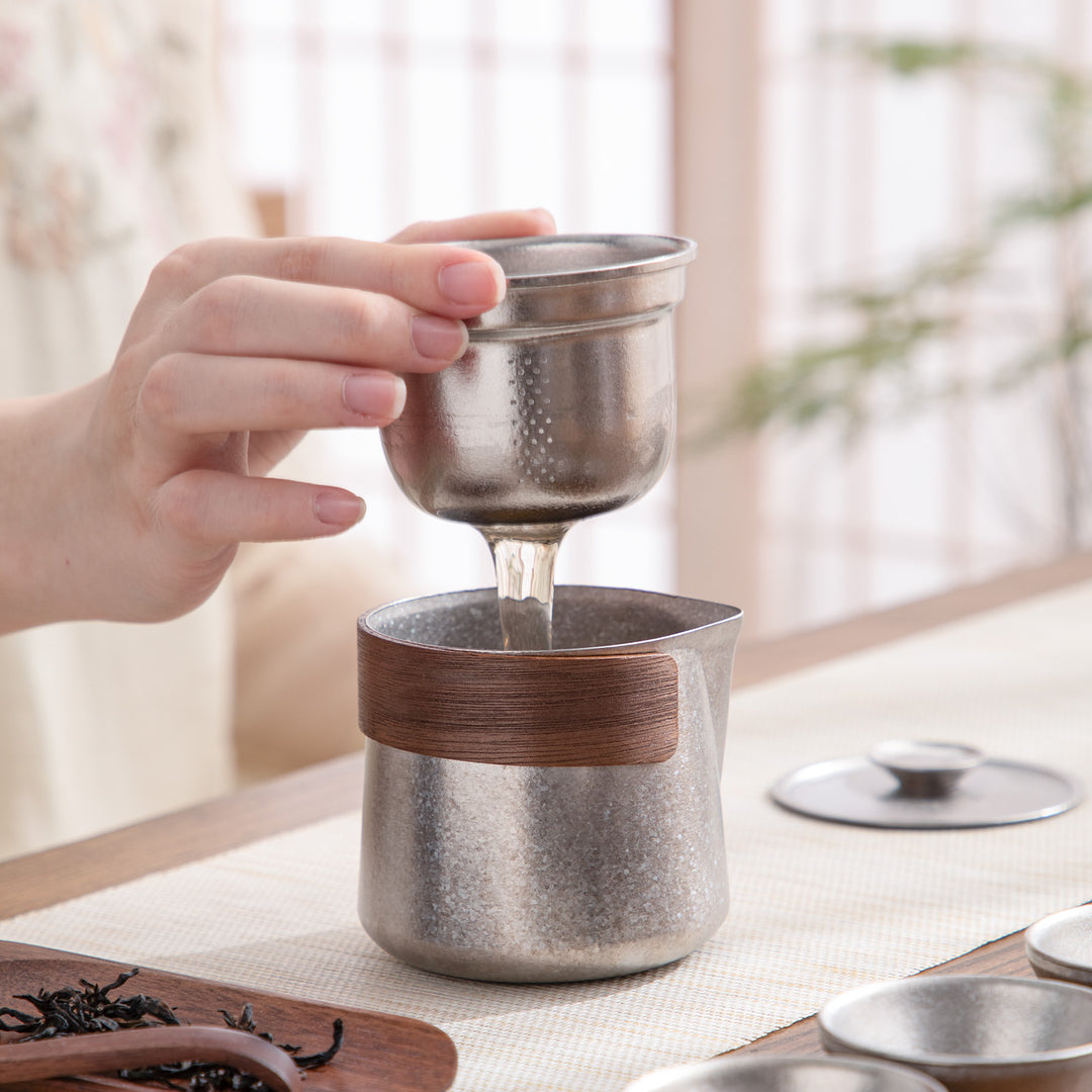 Cryolite  - Personalized Titanium travel tea set