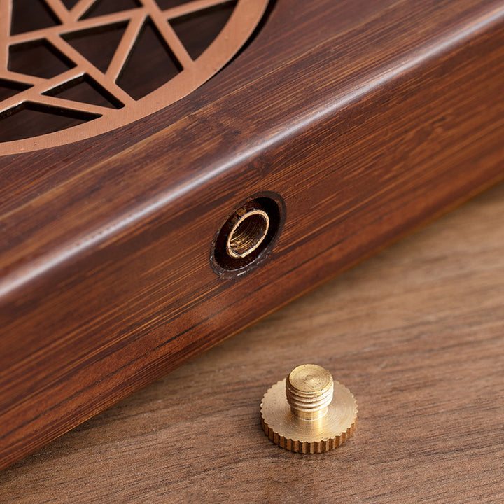 Just right - Bamboo tea tray with drainage