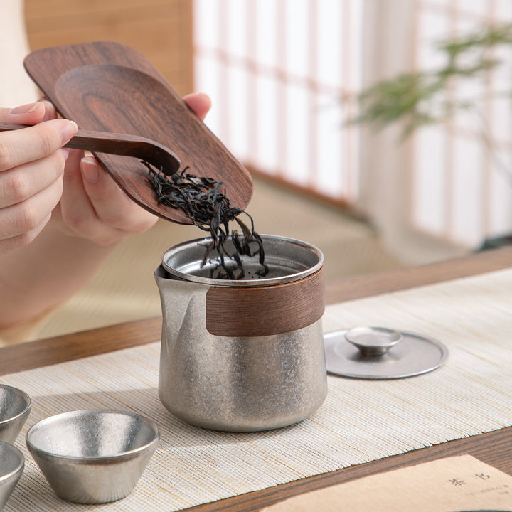 Cryolite  - Personalized Titanium travel tea set
