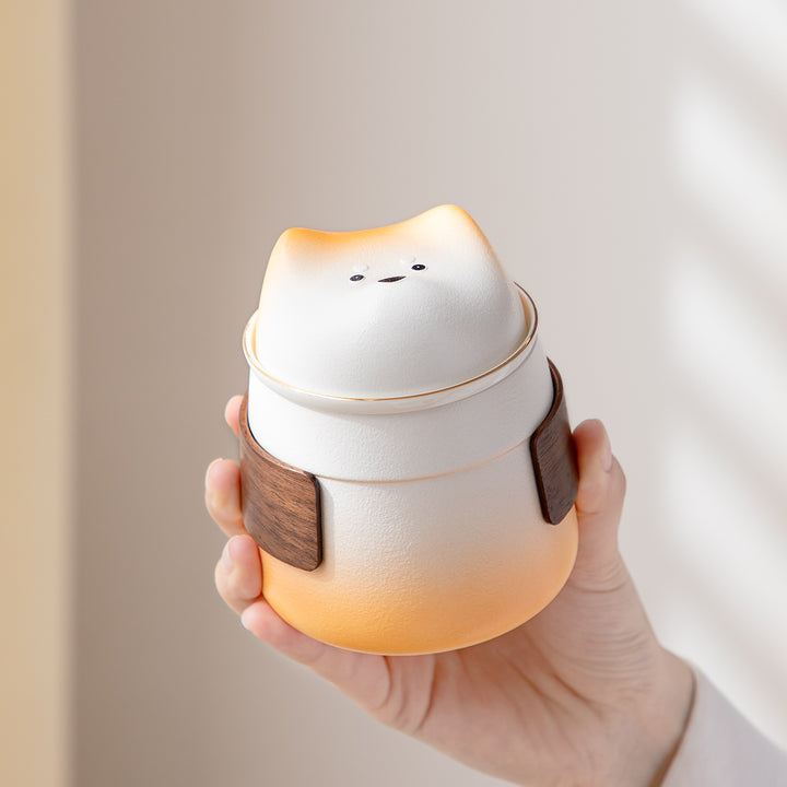 Shiba Inu - Ceramic tea mug with lid