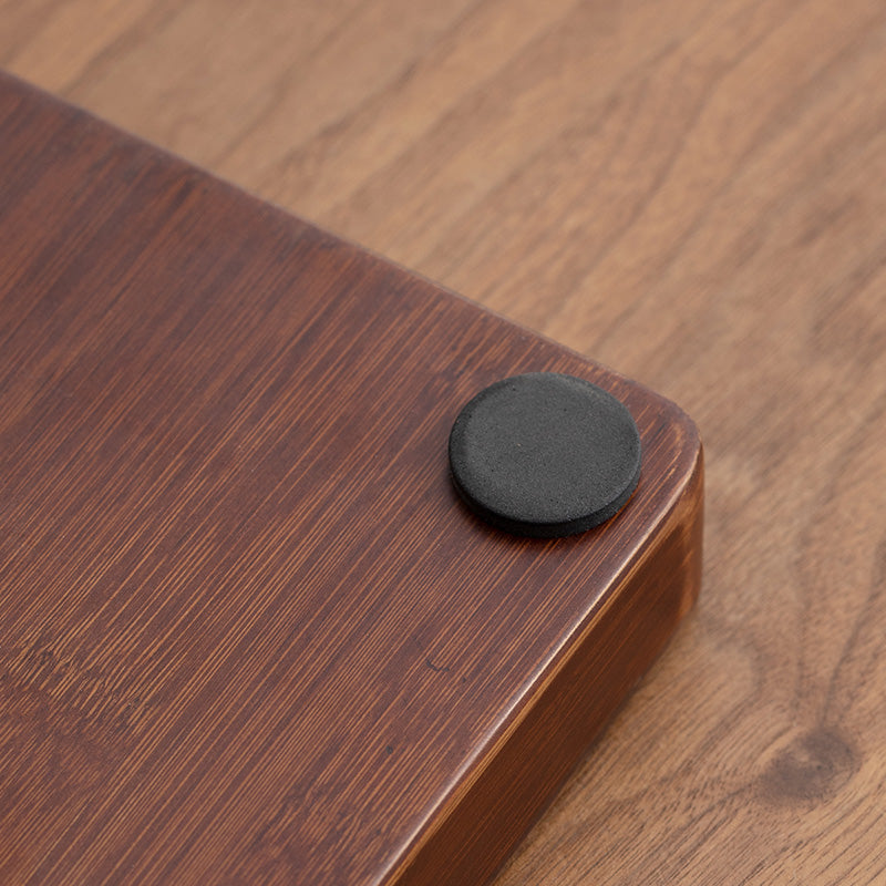 Just right - Bamboo tea tray with drainage
