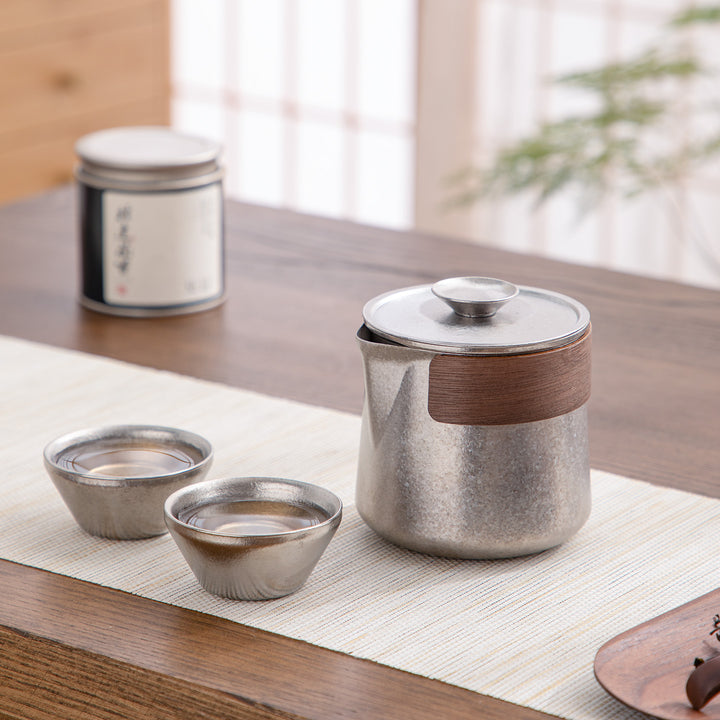 Cryolite  - Personalized Titanium travel tea set