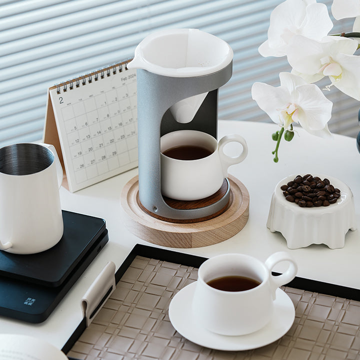 Pour over drip coffee & tea maker set | Automatic teapot with cups set