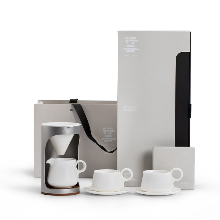 Cozy drip coffee maker | personalized coffee set