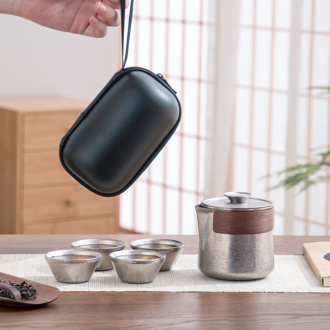 Cryolite  - Personalized Titanium travel tea set