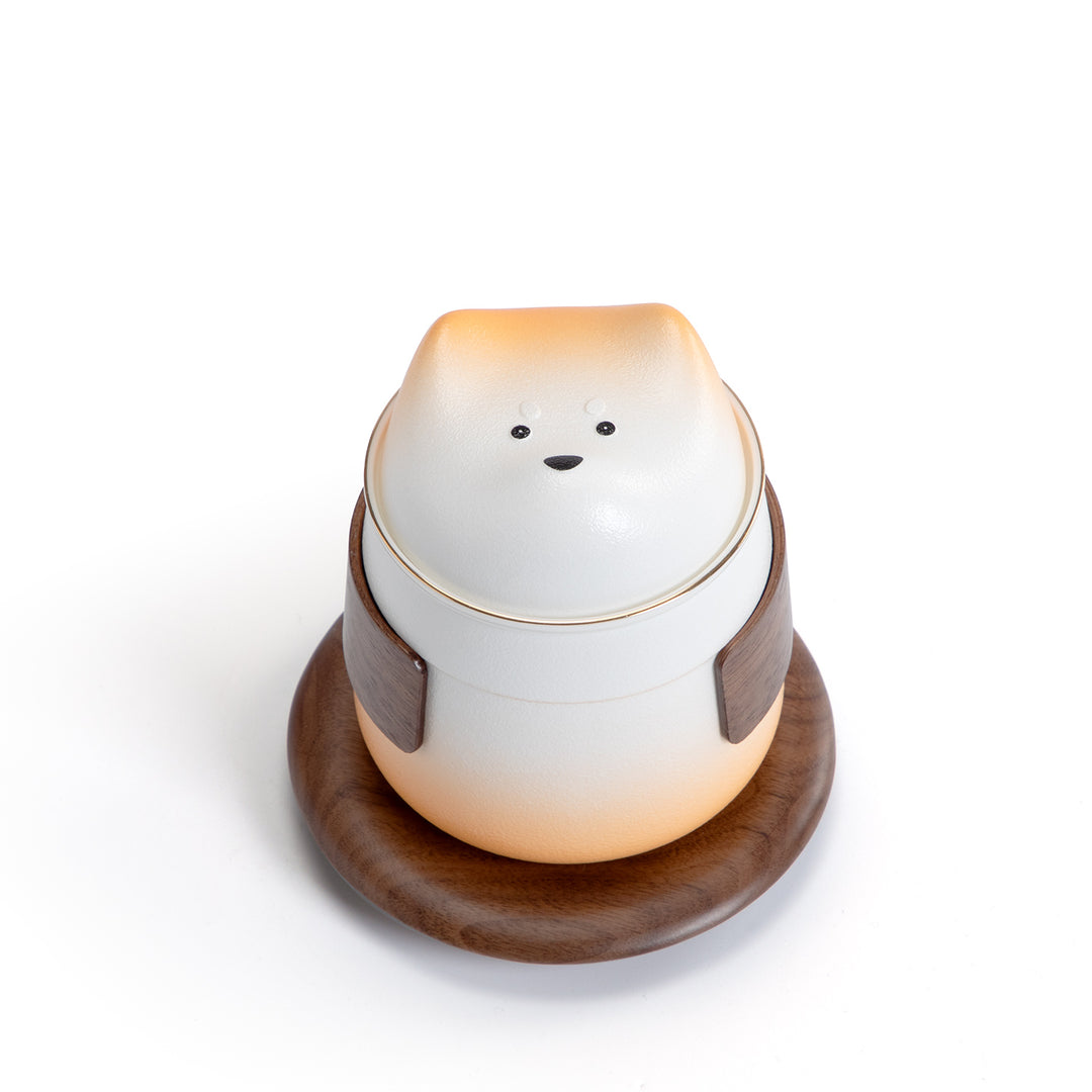 Shiba Inu - Ceramic tea mug with lid