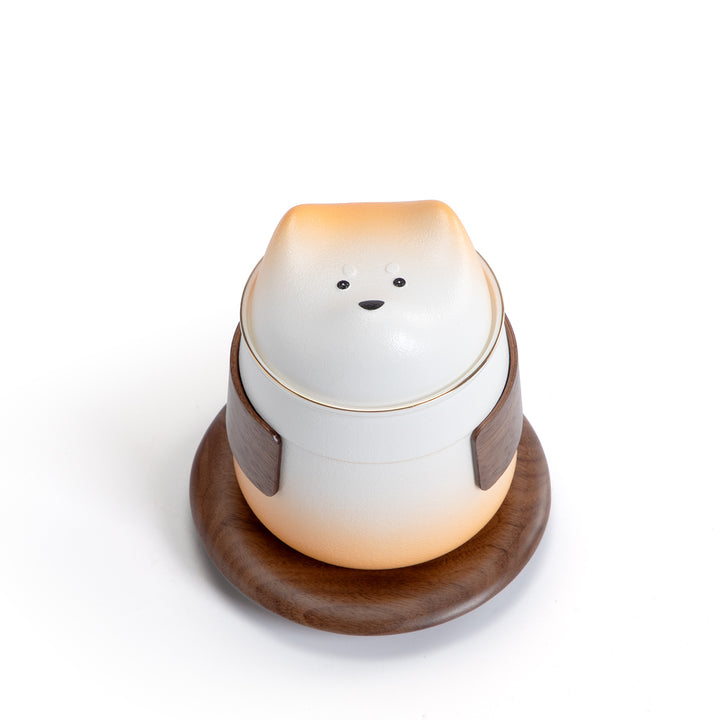 Shiba Inu - Ceramic tea mug with lid