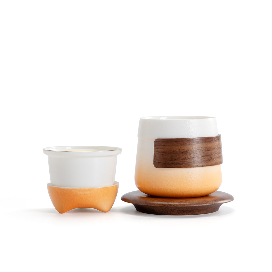 Shiba Inu - Ceramic tea mug with lid
