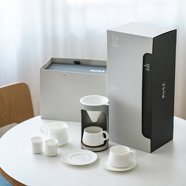 Pour over drip coffee & tea maker set | Automatic teapot with cups set