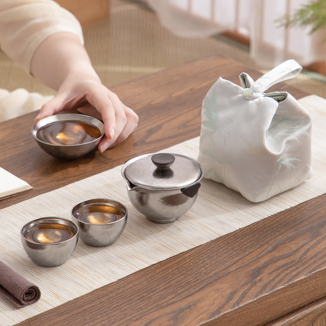 Serene  - Luxury Titanium travel tea set