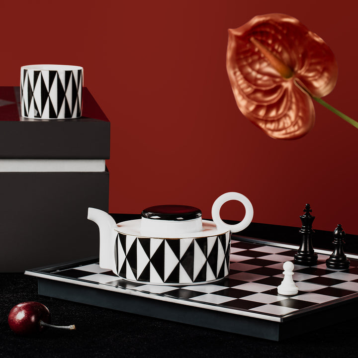 Blank moments - Modern Tea set with tray