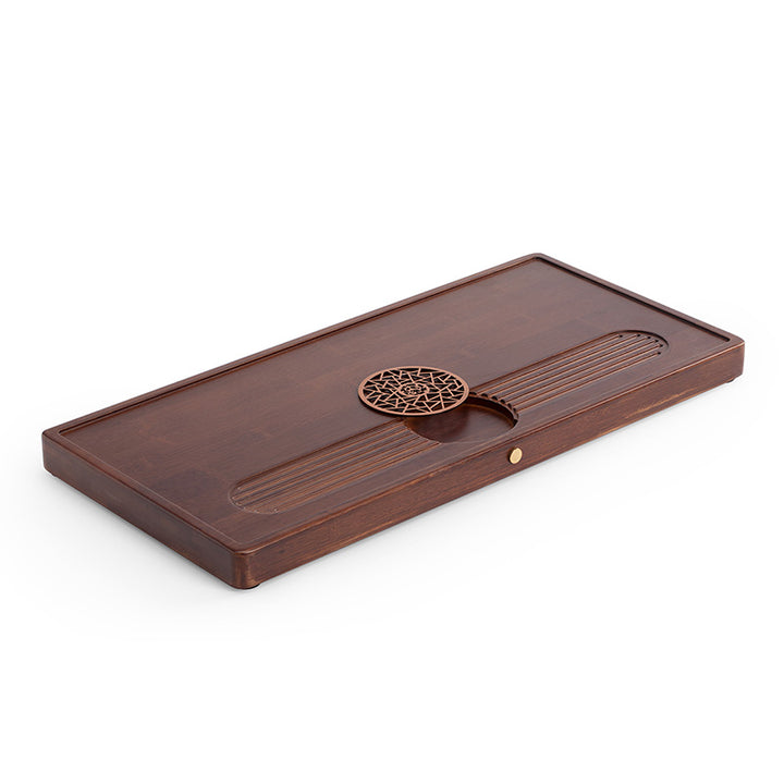 Just right - Bamboo tea tray with drainage