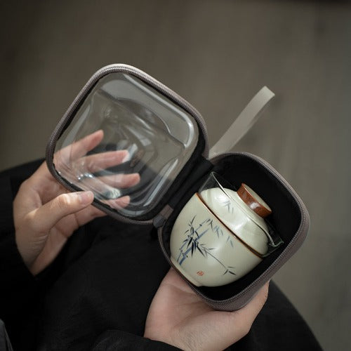 vintage Portable Gongfu Tea Set