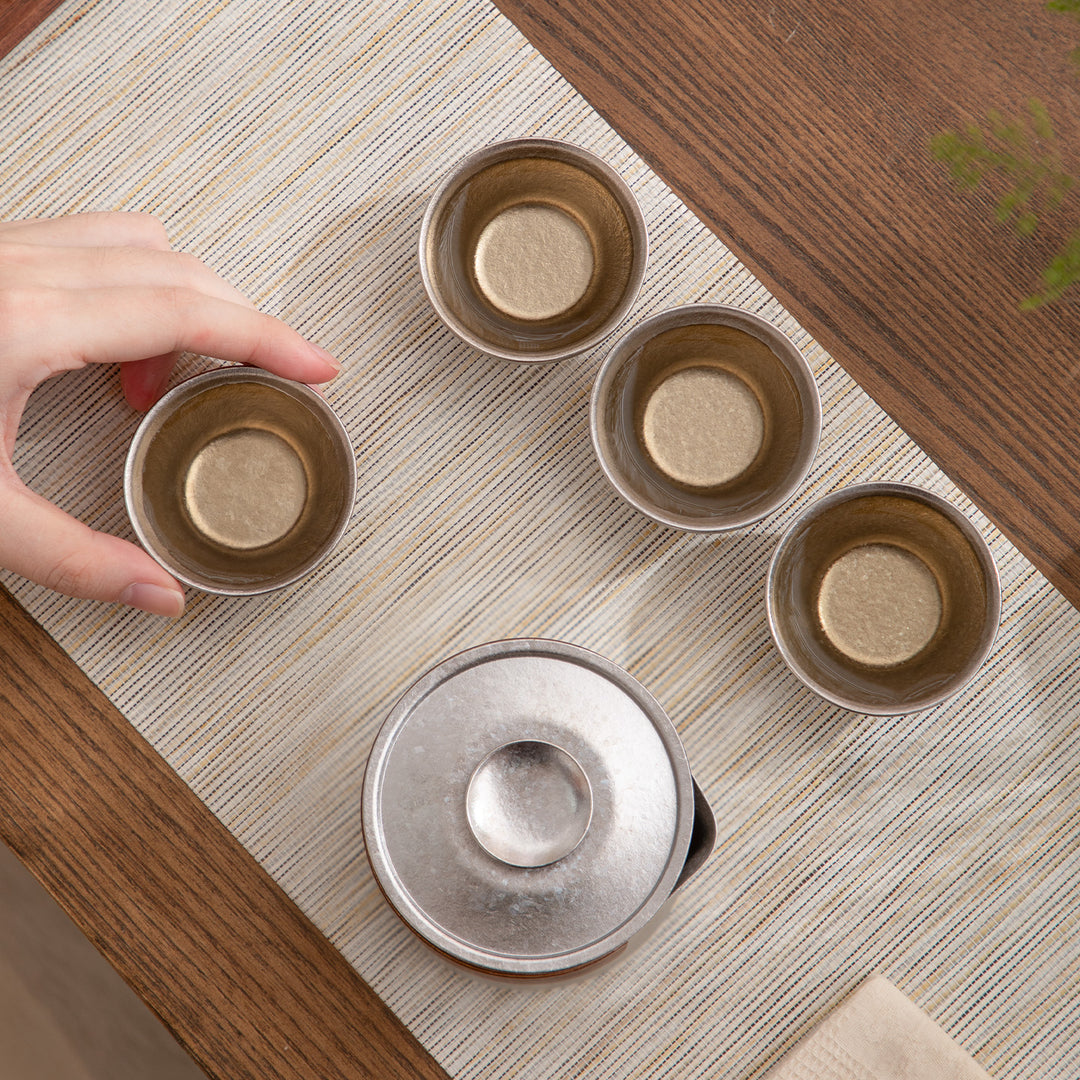 Cryolite  - Personalized Titanium travel tea set