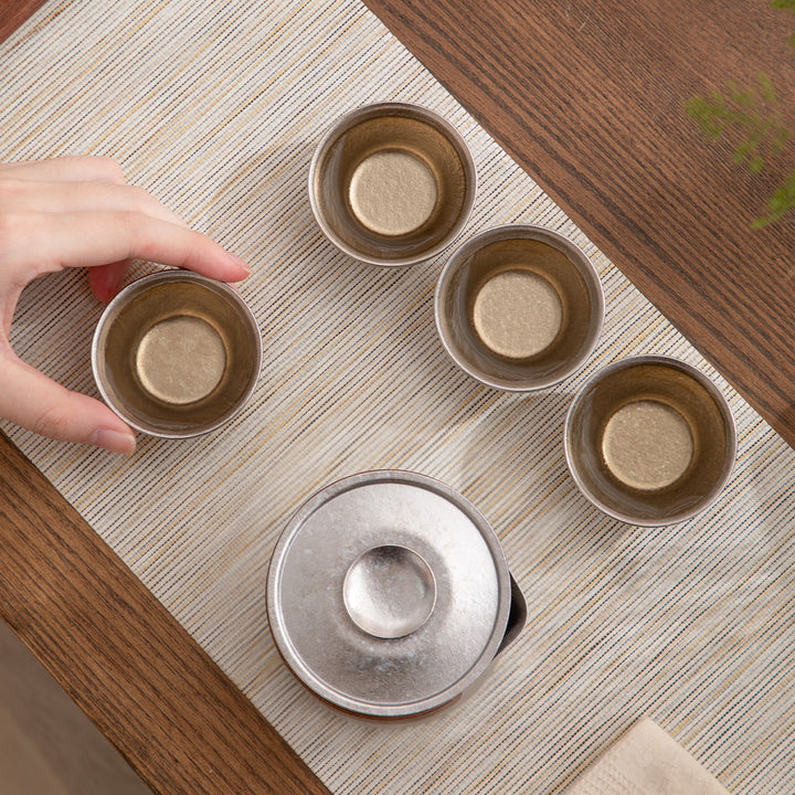 Cryolite  - Personalized Titanium travel tea set