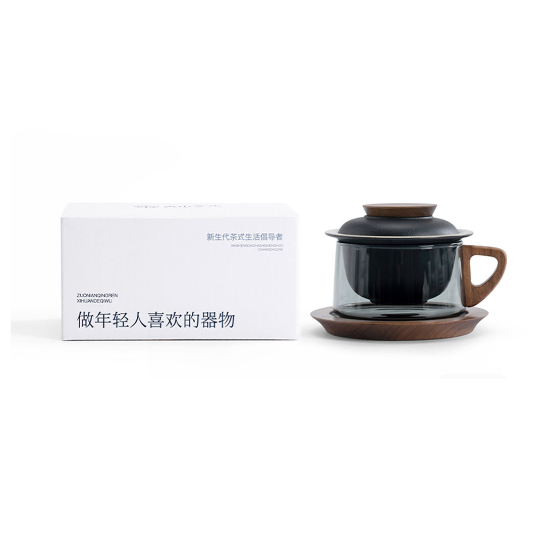Custom name/logo Cozy Tea Mug with Infuser Set | Travel Mug - Teaware Space