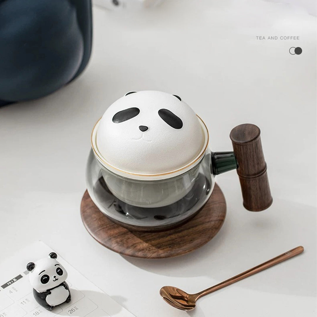 Personalized panda mug set | Mr and mrs mug with name