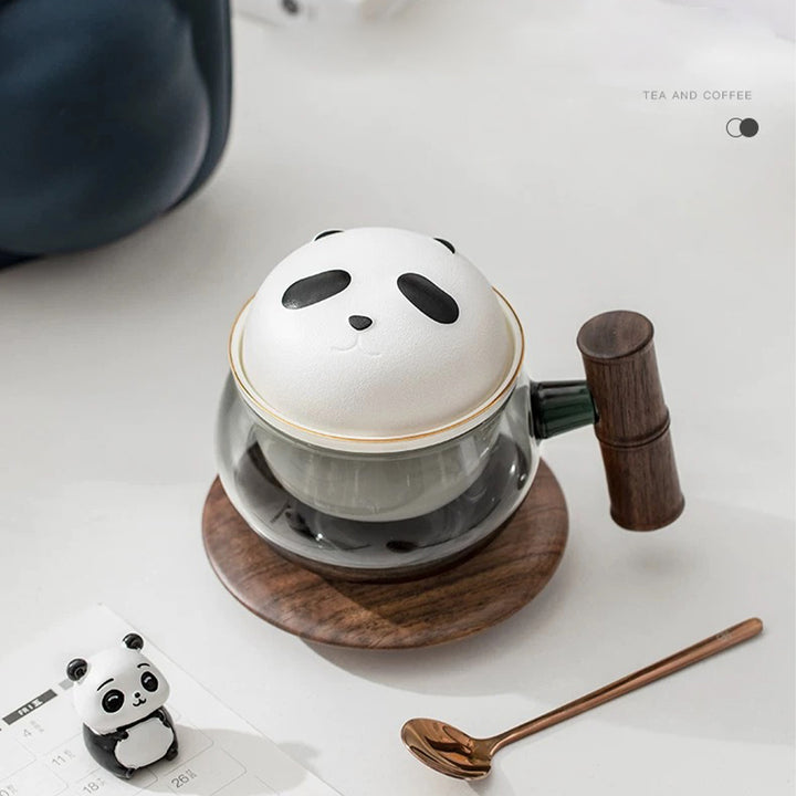 Personalized panda mug set | Mr and mrs mug with name