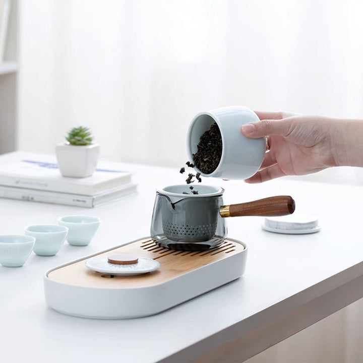Rainy Soul - portable tea set with container and case