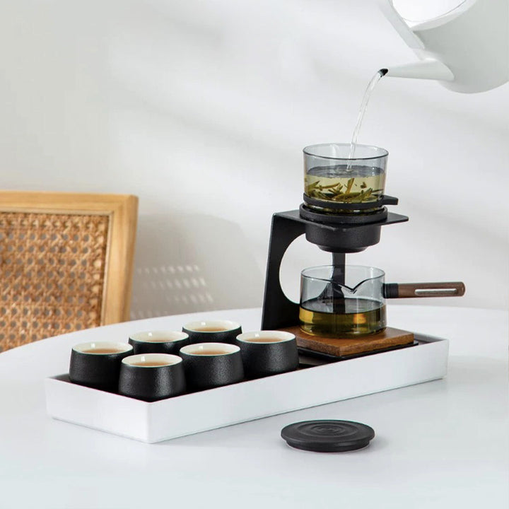 See the mountain - Semi automatic glass tea set | coffee & tea maker | luxury tea gift set