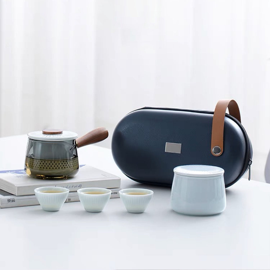 Rainy Soul - portable tea set with container and case