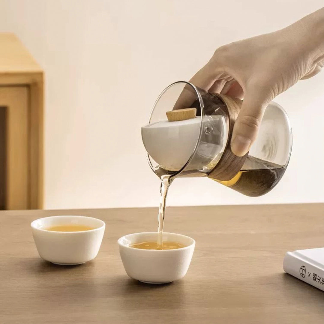 Cozy - Glass Teapot with Rotating Infuser | Teapot with built-in filter | Housewarming gift ideas