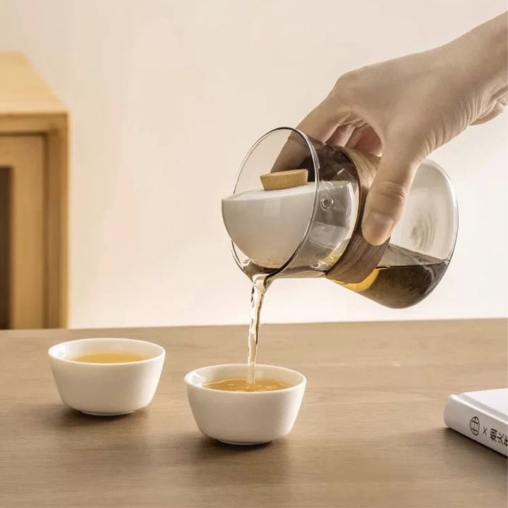 Cozy - Glass Teapot with Rotating Infuser | Teapot with built-in filter | Housewarming gift ideas