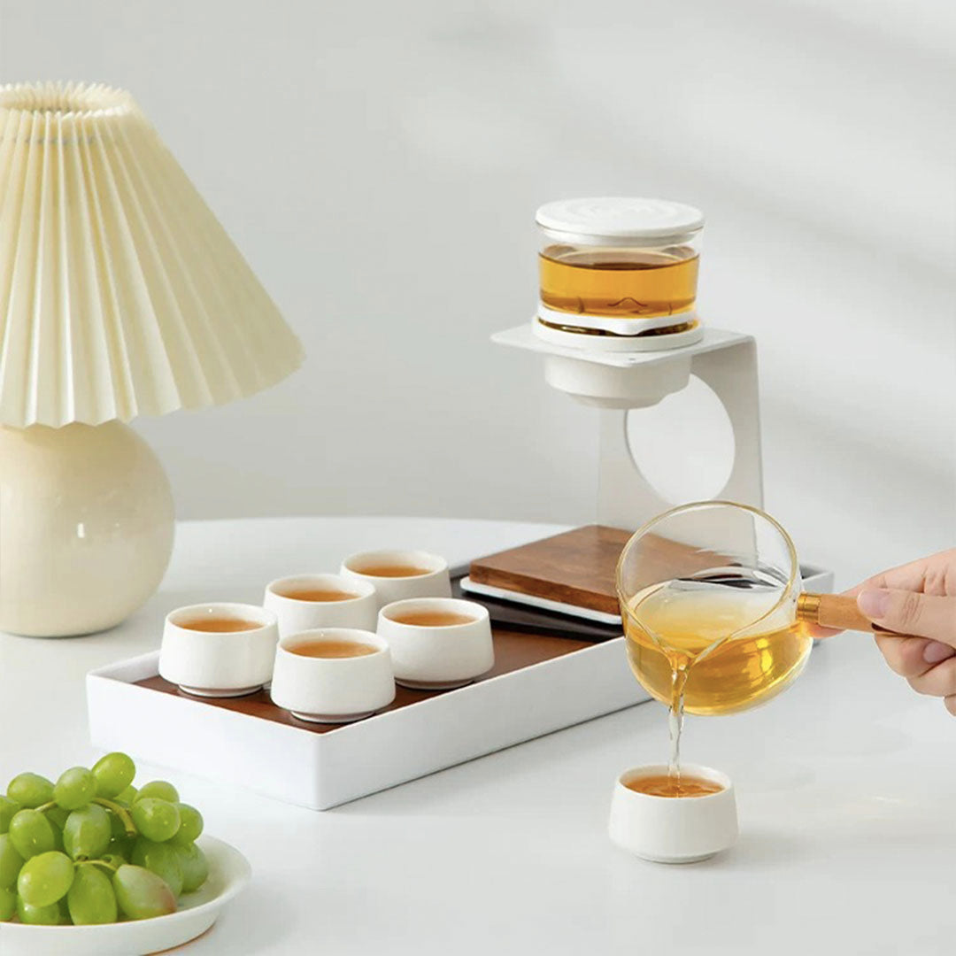 See the mountain - Semi automatic glass tea set | coffee & tea maker | luxury tea gift set