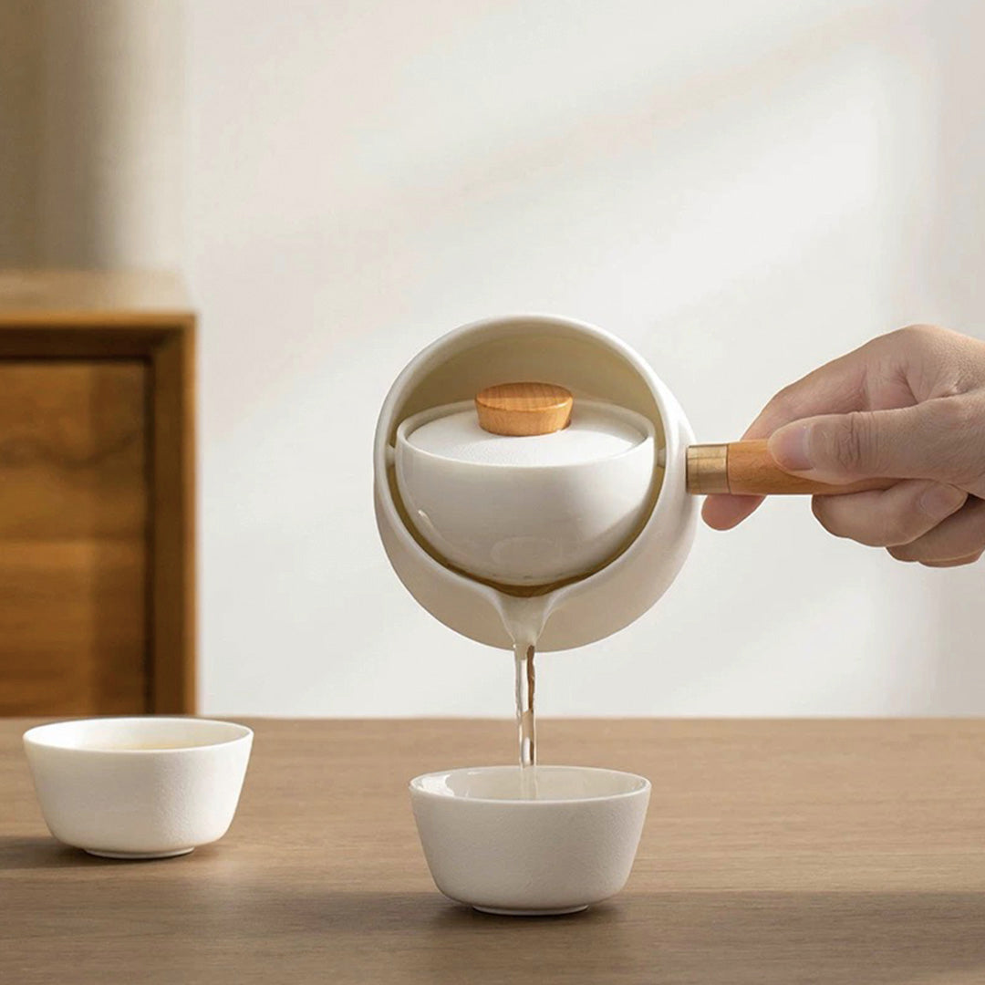 Passion - Cozy ceramic Travel tea set for two