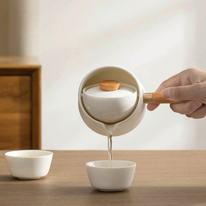 Passion - Cozy ceramic Travel tea set for two
