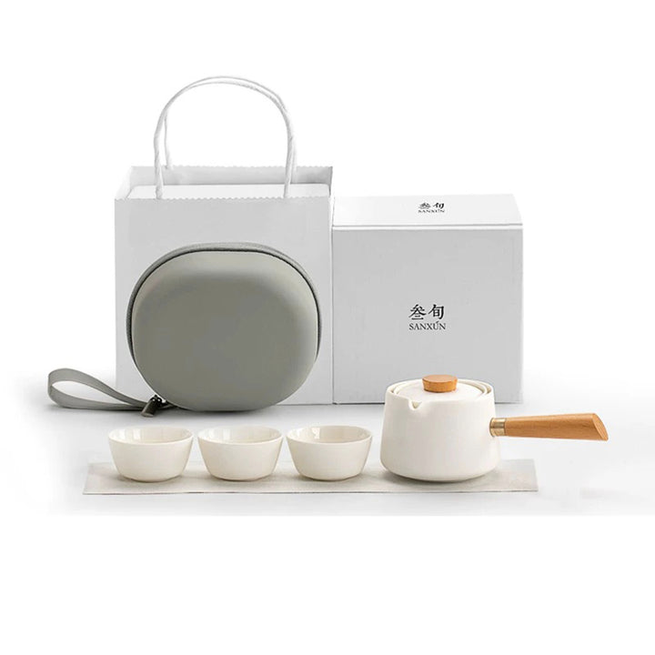 Passion - Cozy ceramic Travel tea set for two
