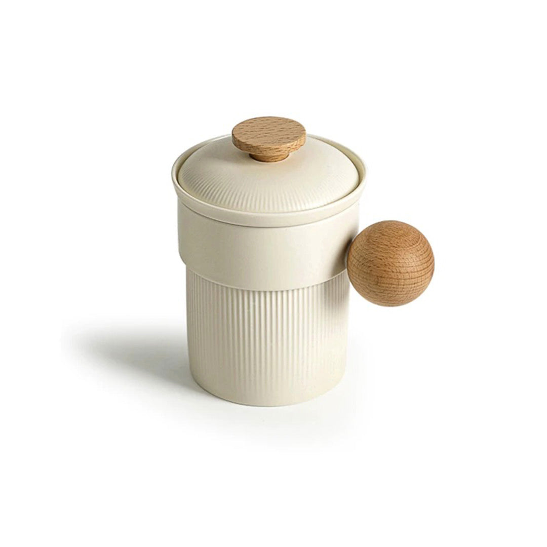 Cozy cream tea mug with infuser and lid | Pink Milk/latte mug