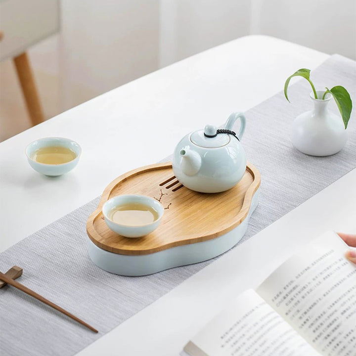 Stillness - Bamboo tea tray with drain