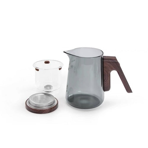 glass teapot with infuser