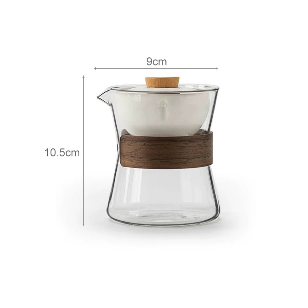 Cozy - Glass Teapot with Rotating Infuser | Teapot with built-in filter | Housewarming gift ideas