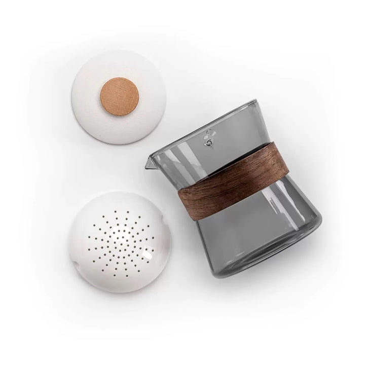 Cozy - Glass Teapot with Rotating Infuser | Teapot with built-in filter | Housewarming gift ideas