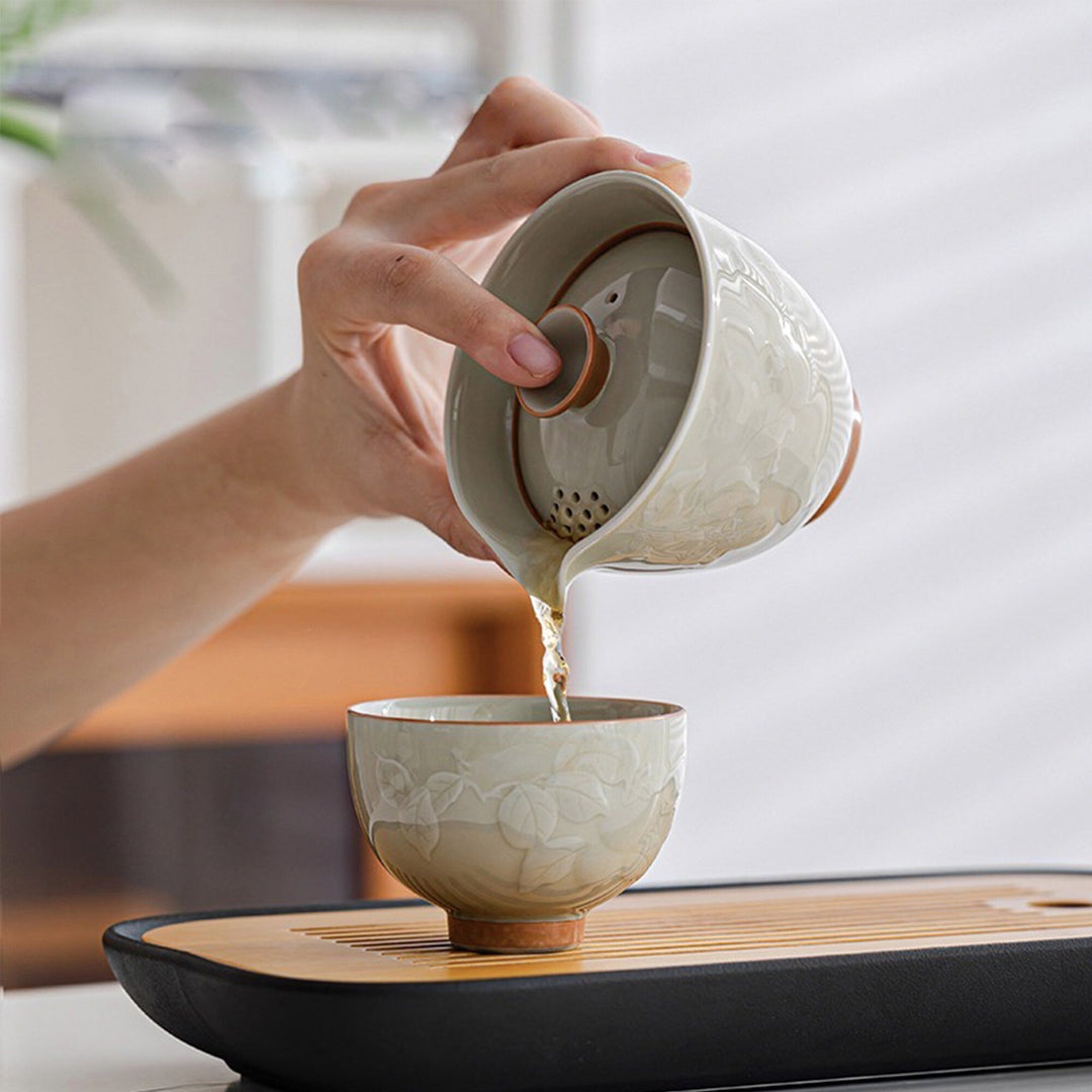 Persimmon - Travel tea cup set for two