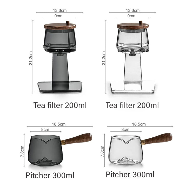 Percolate - 3D mountain semi Automatic teapot set