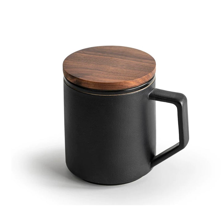 Emotion - Ceramic tea mug with infuser and lid