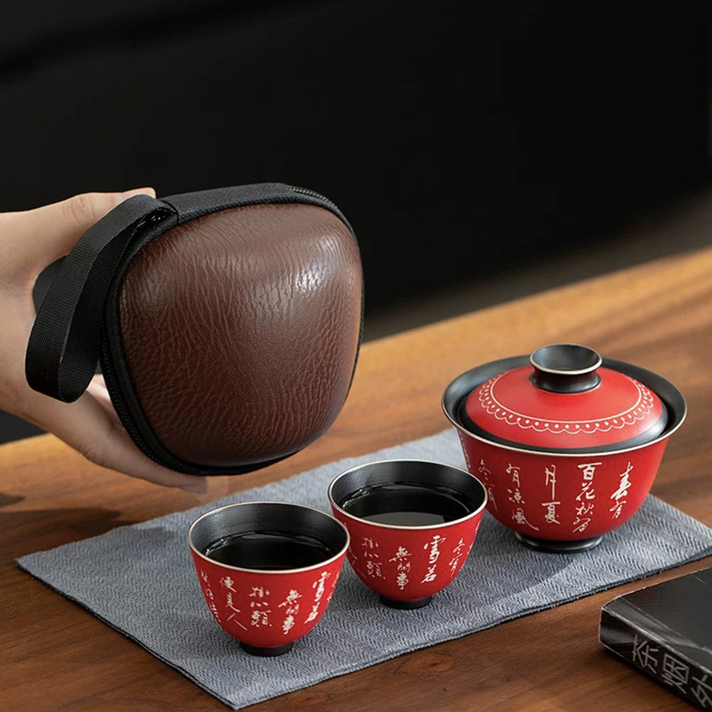 Japanese tea set for two