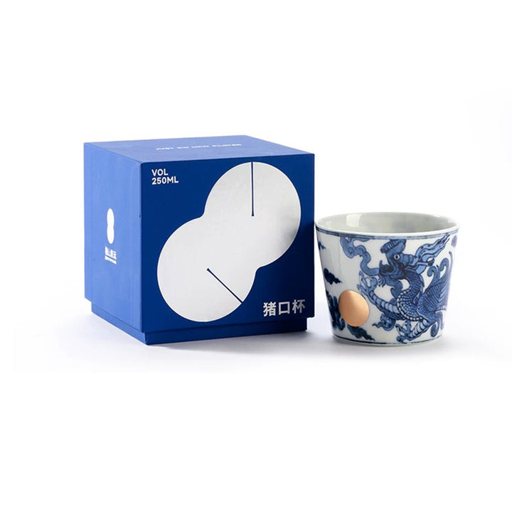 Twin Flame - Luxury Jingdezhen Blue and white pottery Tea Cups