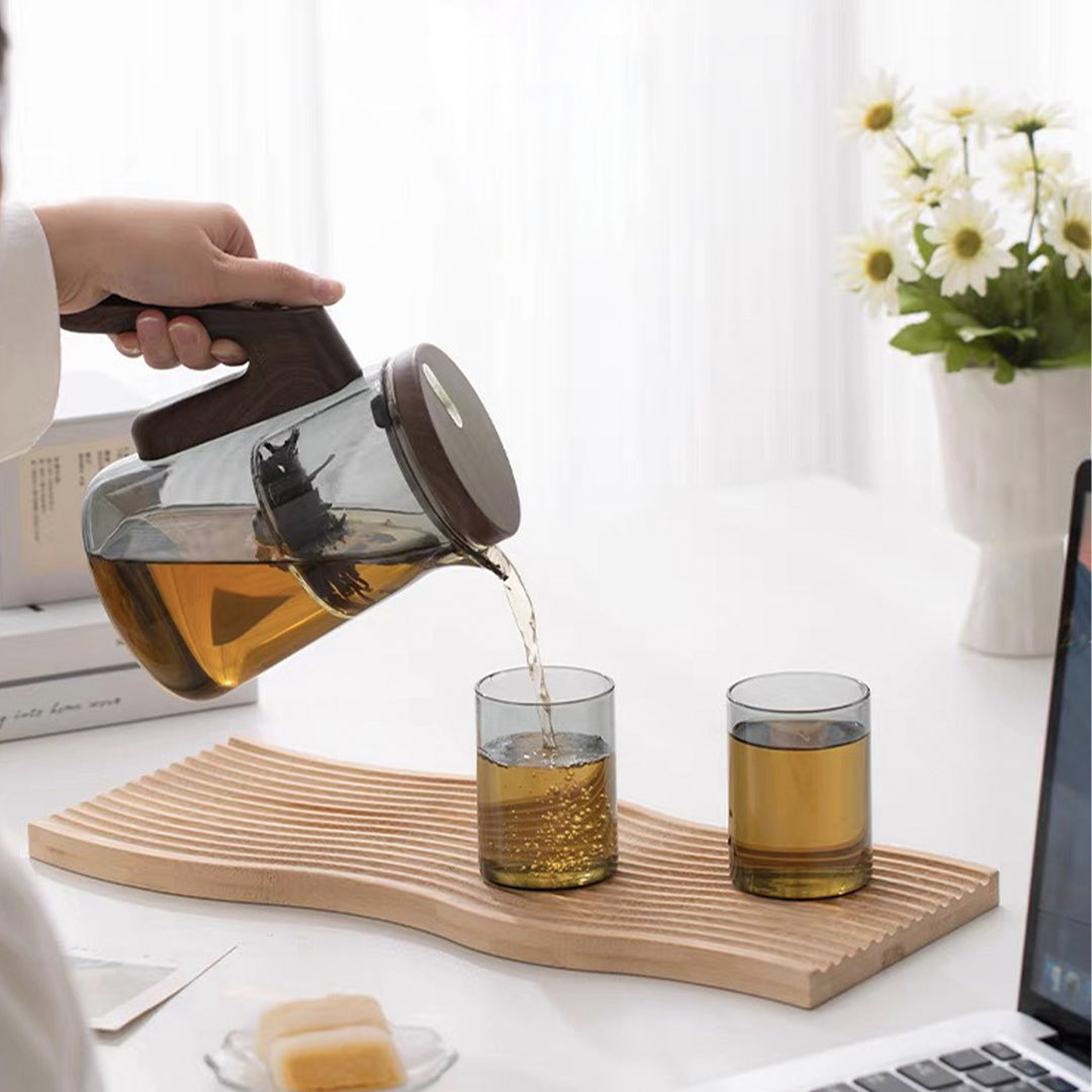 Semi automatic glass teapot - Timing 22oz glass Tea kettle | hostess gift - Teaware Space