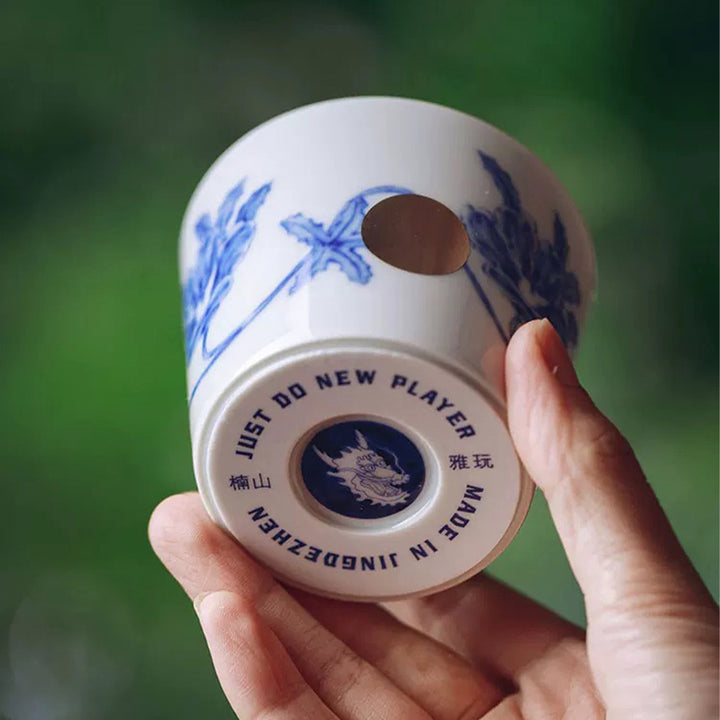 Twin Flame - Luxury Jingdezhen Blue and white pottery Tea Cups