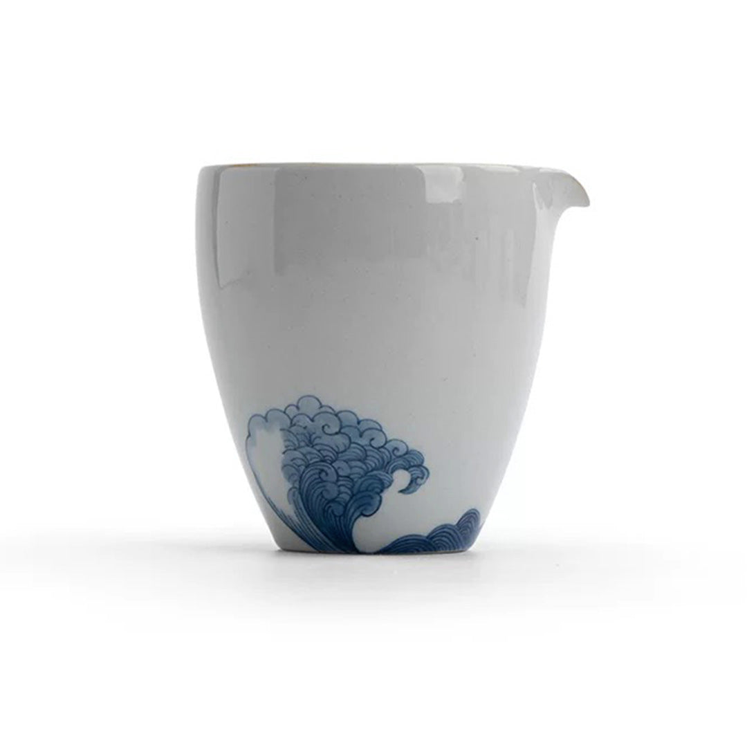 Blue ocean - Hand-painted Chinese Gaiwan tea set