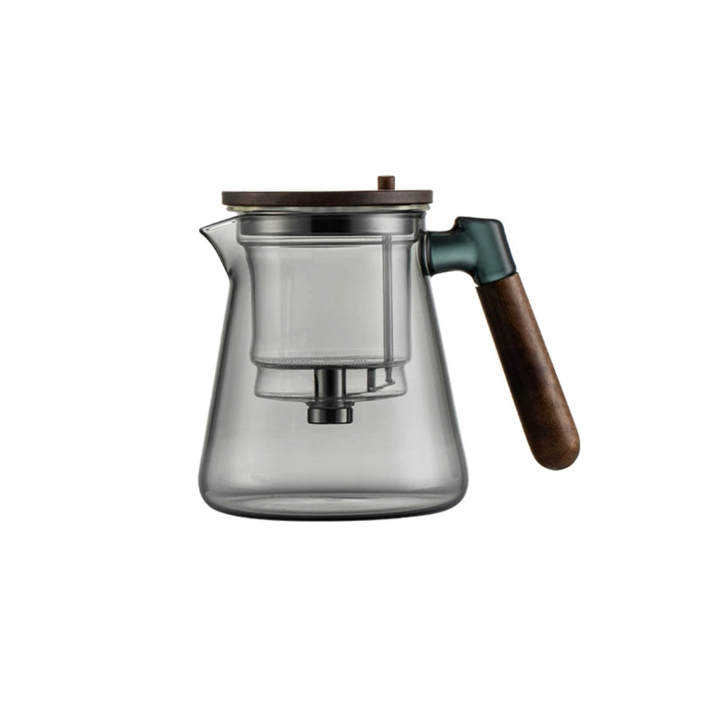 Automatic Glass Teapot with infuser | Press type tea cup - Teaware Space