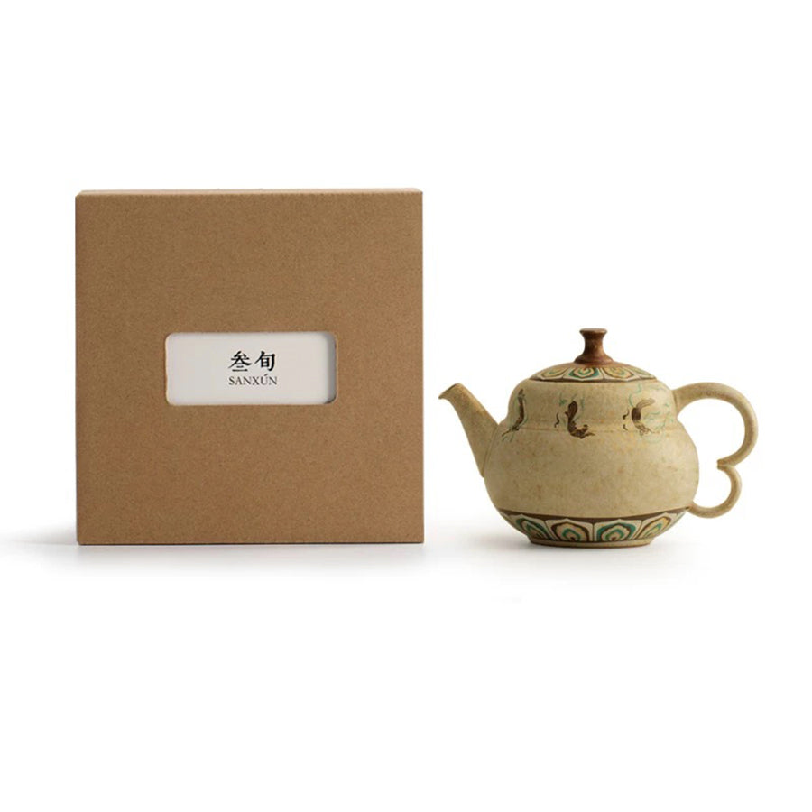 Mogao Grottoes - Vintage teapot with cups set