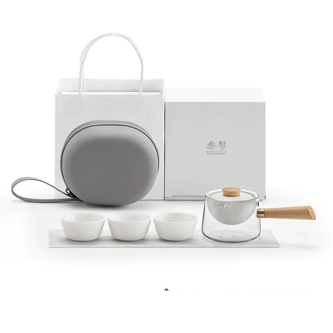 Passion - Unique Minimal Glass tea pot with rotated infuser  | Wedding gift